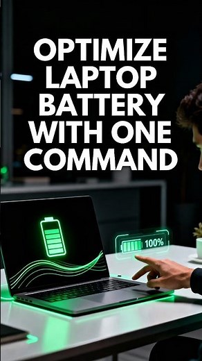 Optimize Your Laptop Battery with ONE Command 🔋💻⚡ #laptop #performance #telugu #telugutech