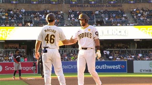 Mason McCoy's first Major League hit