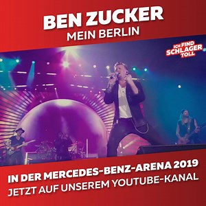 Ihr könnt jetzt das Live-Musikvideo zu "Mein Berlin" von Ben Zucker auf unserem YouTube-Kanal sehen! 😍🎬 Das Video wurde während seiner ausverkauften Tour in der Mercedes-Benz-Arena aufgenommen uns ist auch Teil des neuen Albums "Wer sagt das?! Zugabe!" 😊💗 ▶ https://youtu.be/mgTt_8sBdkY | ICH FIND SCHLAGER TOLL!
