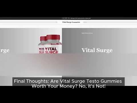 Vital Surge Testo Gummies Review: Scam or Genuine? Does it work as per its claim?