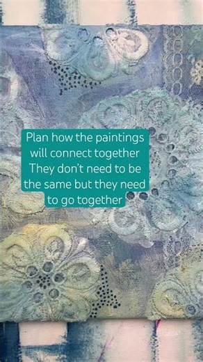 Painting two paintings that go well together - canvas acrylic painting tips for beginners