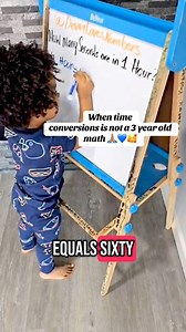 Our 3 year old toddler just explained time conversion. At this rate, he’ll be trading stocks by kindergarten.😅#devanlovesnumbers #babydev #smarttoddler #earlymathskills #mathchallenge #3yearsold #mathgenius Link in bio for the list of all the learning toys we used for Devan. | Therealdevanlovesnumbers
