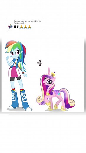 Rainbow Dash x Cadance Fusion Chart | My Little Pony