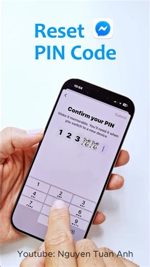 How to reset messenger PIN code