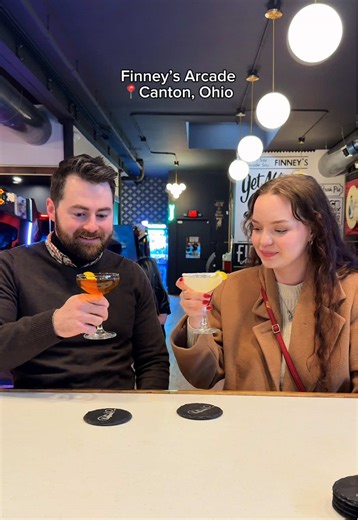 If you live in Canton, Ohio, you should definitely keep Finney’s Arcade in mind for your next date night! This was a stop on our hosted trip to Canton with @Visit Canton and @Shrpa #ohio #cantonohio #ohiocheck #ohiostate #northeastohio