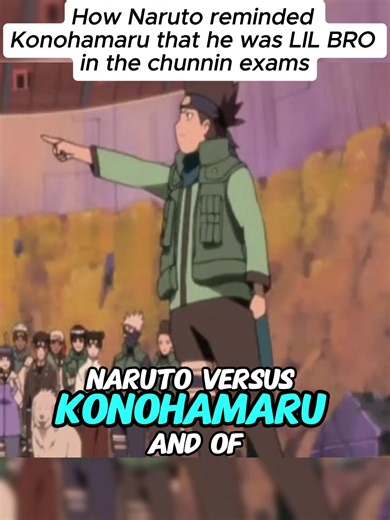 How Naruto reminded Konohamaru that he was LIL BRO in the chunnin exams#Naruto #Konohamaru #ChuninExams #AnimeMoments #LilBroEnergy_01