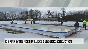 Ice rink in Northville CSD under construction