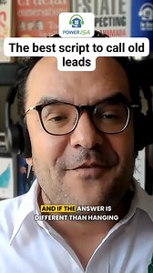 The best script to call old leads #realestatetips #prospecting #prospectingtips #realtorsoftiktok | Gustavo Munoz Castro | Facebook