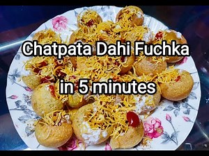 Dahi Fuchka in 5 minutes | Dahi Golgappa | Easy Chaat #spicysugar #homemade #dahifuchka #streetfood