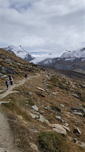Matterhorn views hit different from up here #hiking #switzerland #shorts