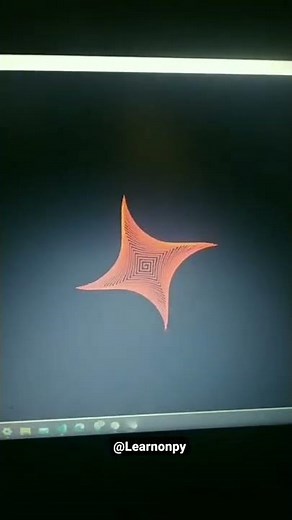 Star Shape Drawing | Python Turtle Graphics | Coding Video | Instagram Reels | WhatsApp Status|