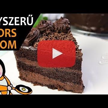 Csokoládétorta (Csokitorta) - Recept Videók