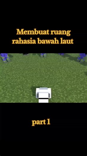 Buat ruang rahasia bawah laut part 1 #minecraft #fyp