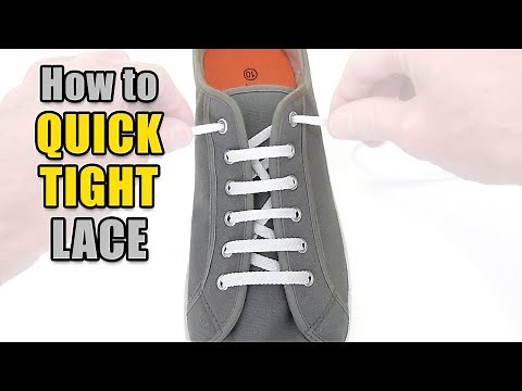 Quick Tight Lacing Tutorial – Professor Shoelace