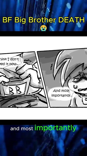 BF Big Brother DEATH [FNF Comic📖] #fnf #fridaynightfunkin #shorts