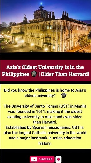 🎓 Asia’s Oldest University Is Older Than Harvard