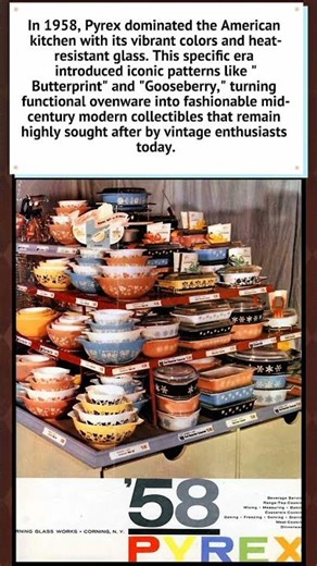 Colorful Kitchen Dreams: Vintage Pyrex Ad (1958) #history