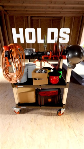 Tackle every job with efficiency and ease with the new heavy-duty SITERUNNER Folding Jobsite Cart. | Crescent Tools