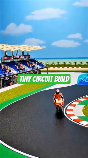 They Built a Racing Circuit in a Tiny World #StopMotion #TinyWorld #MiniatureConstruction