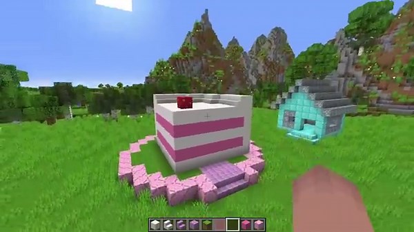 Cake House Build Battle Challenge - Noob vs Pro vs Hacker vs God - Minecraft Animation