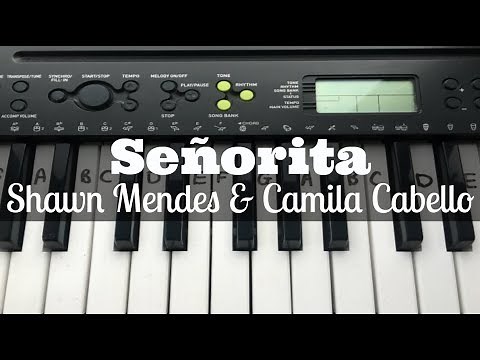 Señorita - Shawn Mendes & Camila Cabello | Easy Keyboard Tutorial With Notes