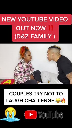 GO WATCH OUR NEW YOUTUBE VIDEO‼️ “ D&ZFAMILY“ 👉🏽 COUPLES TRY NOT TO LAUGH CHALLENGE 👈🏽 #coupleschallenge #youtubecouples