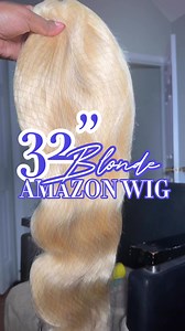 32” Blonde Amazon Wig 🫶🏽 you can find this unit and over 100 other units on my Amazon Storefront w/ the link in my bio !! 💕🛍️ #wigtok #wiginfluencer #hairtok #wiginstall #amiyanushen #amazonwigs #fyp | Amiyá Nushén