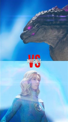 Godzilla vs Invisible Woman: Who Wins? 🤔 | #godzilla #fantasticfour