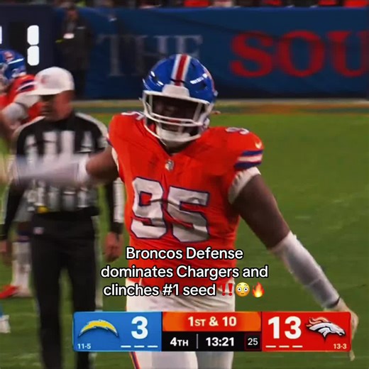 Broncos Clinch the 1 Seed in AFC 🔥🔥 #nfl #denverbroncos #chargers #football #fyp