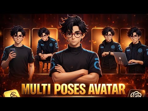 Create Unlimited Multi Poses Avatar in 1 Click 🔥 AI Character Pose Generator 2026