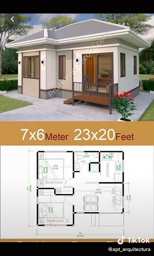 Planos y fachadas de pequeñas casas de campo para tus diseños. #diseñodecasas #casashermosas #casasdecampo #interiordesign #tendencia #arquitecturainterior #arquitectura #fyp