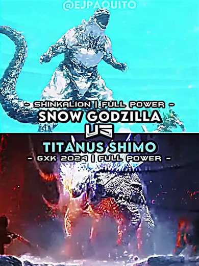 Shimo vs Snow Godzilla #shinkalion #godzillaxkongthenewempire