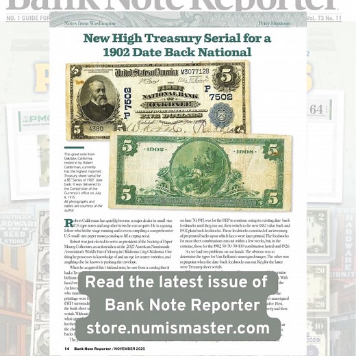 What's up for the November issue of Bank Note Reporter? Have a peek! | Krause Publications Numismatics | Facebook