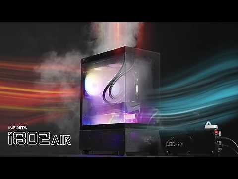 Infinita Series i802 Air case, Compact and Budget Included 5 Fans