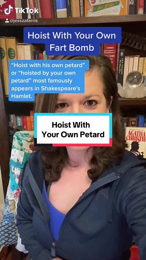 Revisiting the origin of “hoist with your own petard” #etymology #etymologytok #idioms #phrases #education #wordorigins