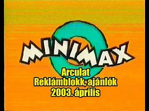 Minimax nosztalgiavideó: arculat, reklámblokk, ajánlók (2003. április)
