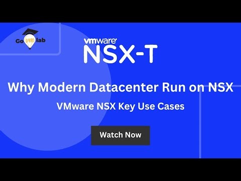 Why Modern DataCenter Runs on NSX | NSX Use Cases | Automation | Security | App Continuity | GoVMlab