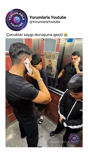 Çocuklar korkudan SAYGI duruşuna geçti 😂😅 #komikyorumlar #mizah IG: korkutgunce