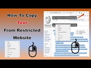 How to copy text from restricted website