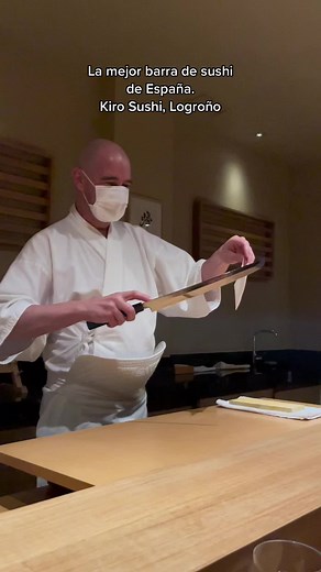Teletransporte a Tokyo en Logroño. La exclusiva barra de sushi para 7 personas. Kiro Sushi. #sushi #food #fish