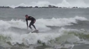 17K views · 374 reactions | Surfers ride the waves of storm Jose at Point Judith, Rhode Island. Video: Sandor Bodo / The Providence Journal. Read our story ---->> https://goo.gl/KDsYDd | The Providence Journal | Facebook