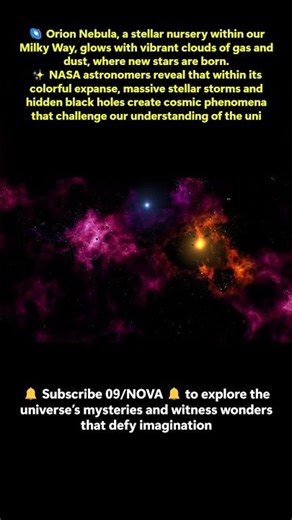 🌌 Orion Nebula Secrets | Stellar Nursery Mystery | 09/NOVA 🔔