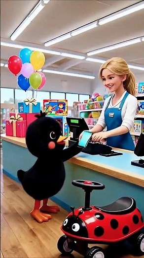 The ladybug twist car is so cool! The little black duck bought one home to play obstacle races with.