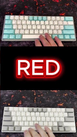 Which Switch Sounds Better? Brown vs Red #mechanicalkeyboard #switches #asmr