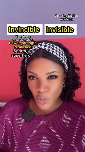 Difference between Invisible and invincible. #amazingdiction #English | Precious Chibuzor Eke