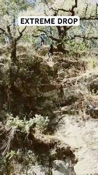 Extreme Rappelling Adventure 🧗‍♀️🔥 Conquering the Mountain #MountainRappelling #naturedrive