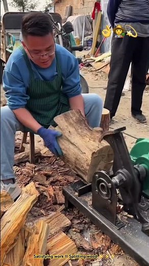 Good axe chopping wood for farmer 💫💫💫