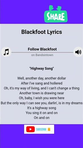blackfoot lyrics short #music #latestvideo #musica