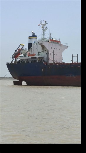 Tug Boat Pulling Giant Ship 😱🚢⚓ #merchantnavy #ship #bigship #kandlaport