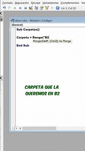 Cómo hacer un GENERADOR de CARPETAS 📁 de Windows en Excel